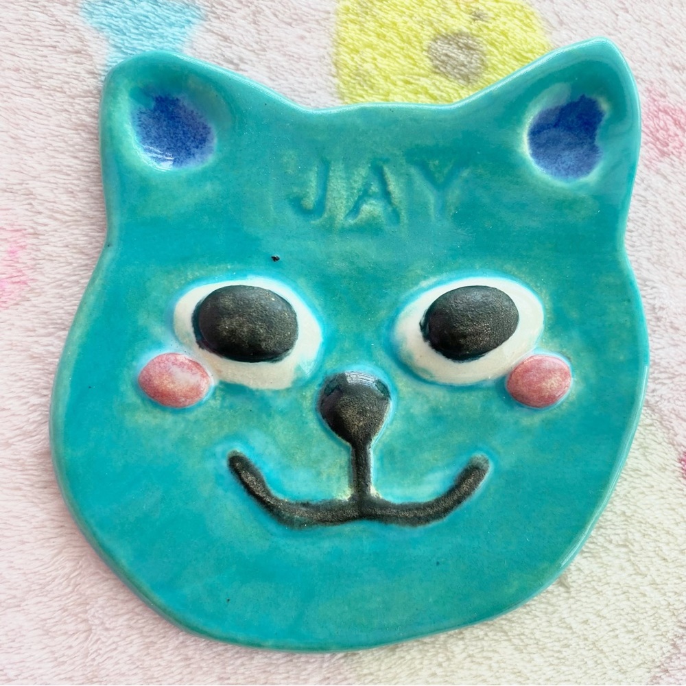 handmade ceramic cat